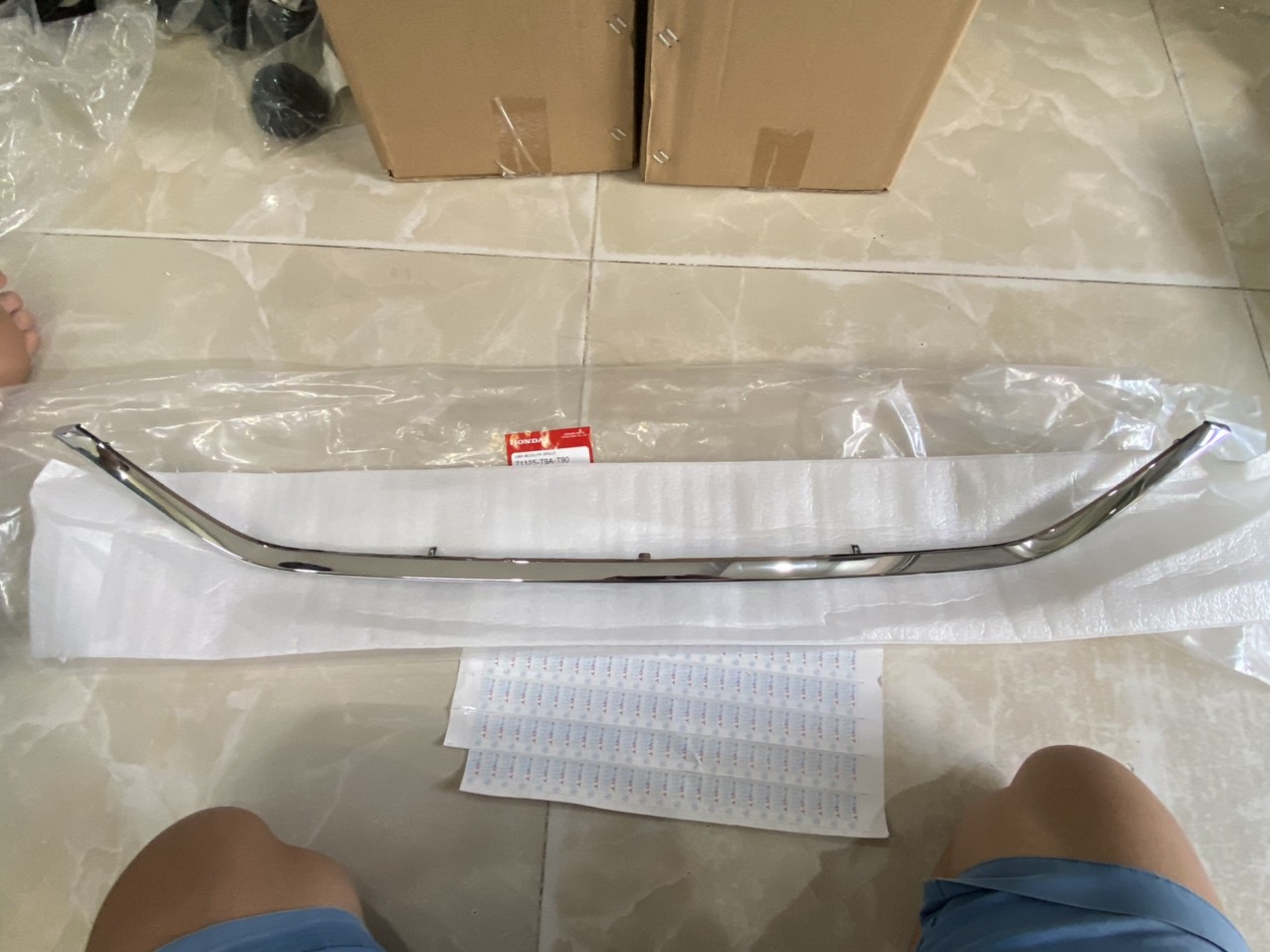 Viền mạ ca lăng miếng dưới xe Honda City 2018-2020